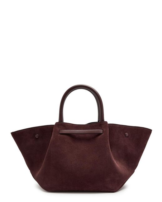 DeMellier London Brown New York Midi Suede Tote