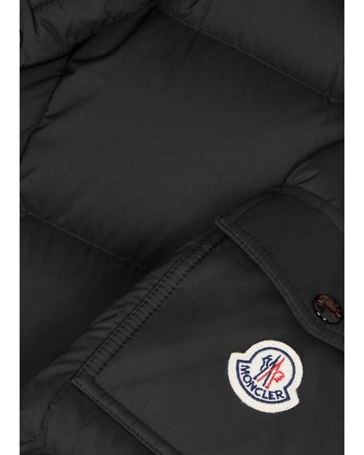 Moncler Black Vezere Quilted Shell Jacket for men