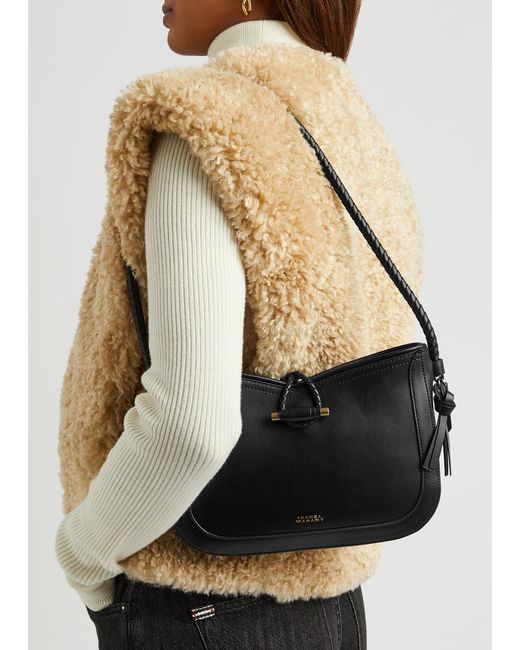 Isabel Marant Black Vigo Leather Shoulder Bag