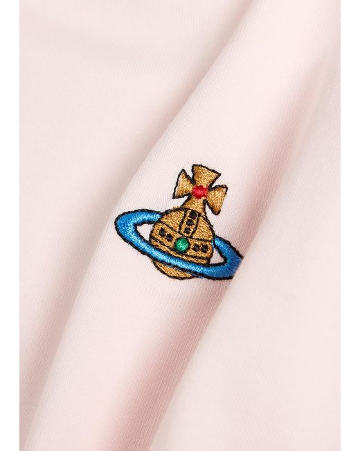 Vivienne Westwood Pink Classic Logo Stretch-Cotton T-Shirt for men