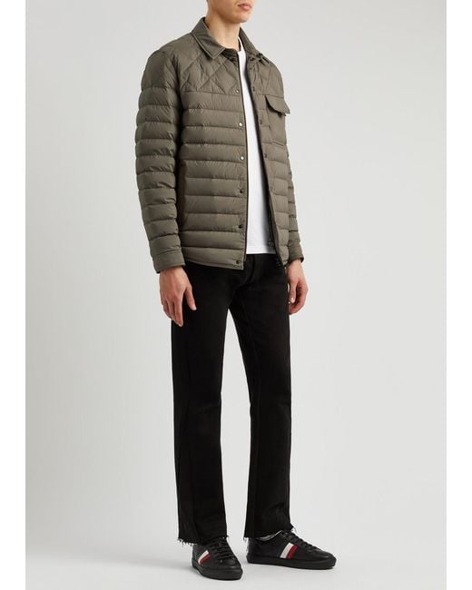 Moncler Gray Iseran Quilted Shell Jacket for men