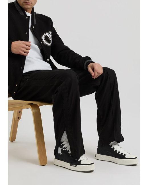 Amiri Black Court Ma Canvas Hi-Top Sneakers for men