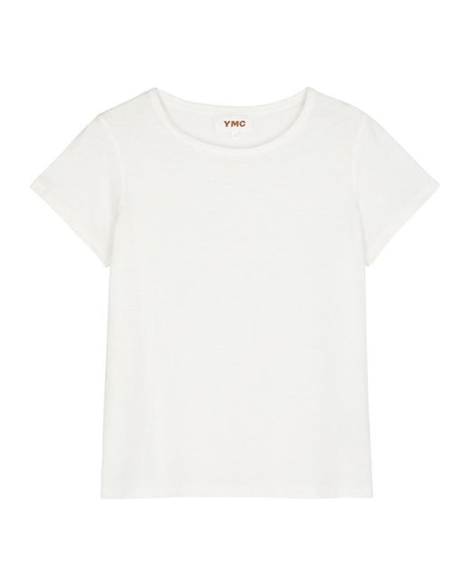 YMC White Day Slubbed Cotton T-shirt