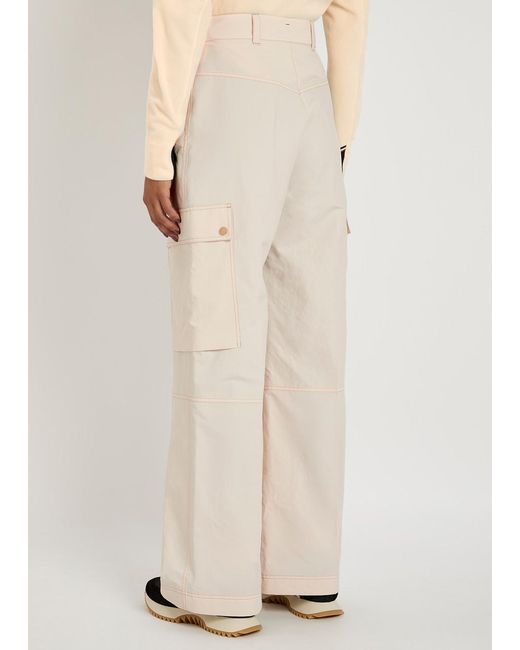 Moncler Natural Shell Cargo Trousers