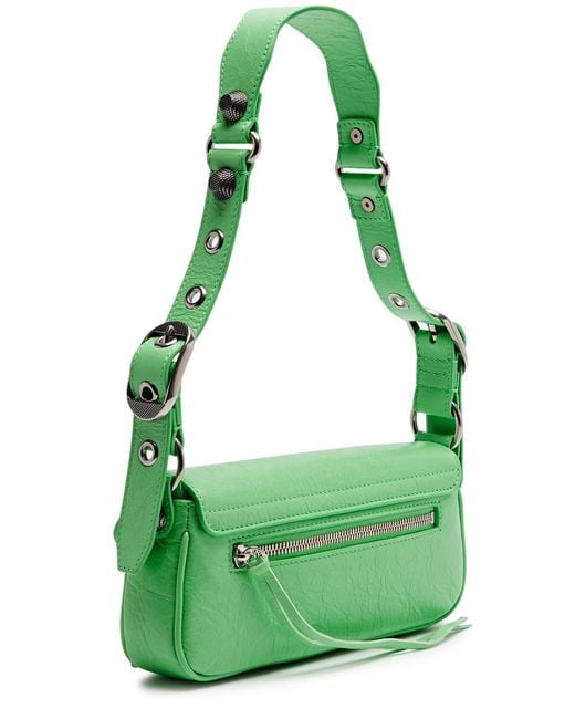 Balenciaga Green Le Cagole Sling Xs Leather Shoulder Bag