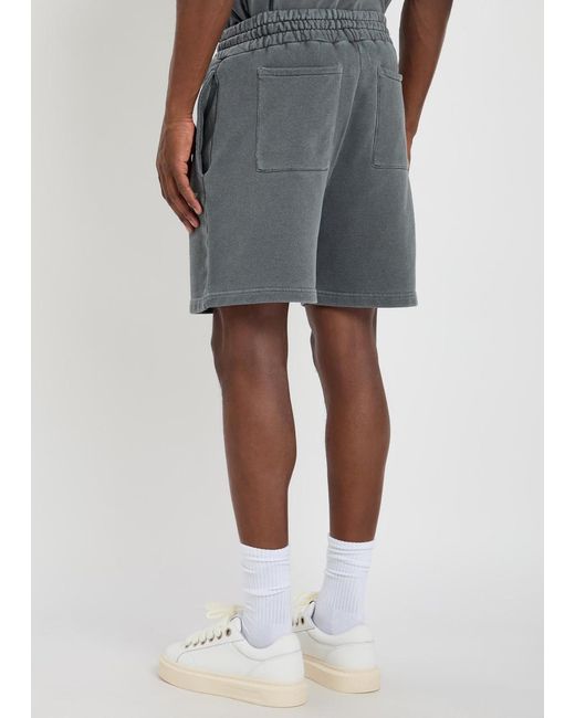 MKI Miyuki-Zoku Gray Uniform Logo-Print Cotton-Blend Shorts for men