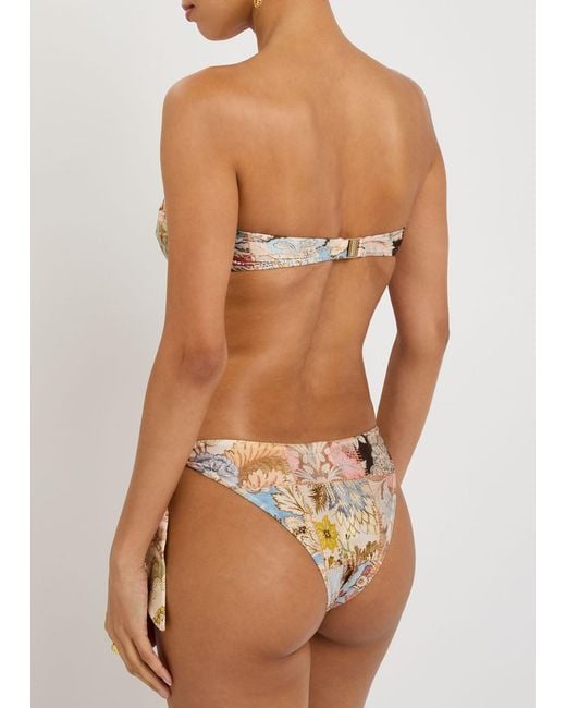 Zimmermann Natural Daylight Printed Bikini Briefs