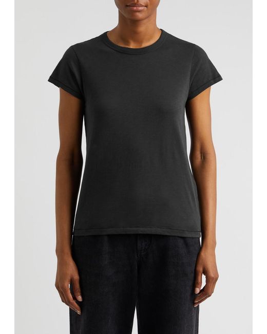 Rag & Bone Black The Tee Cotton T-Shirt