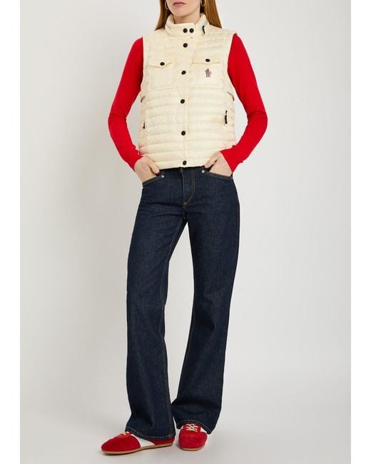 Moncler Natural Gumiane Padded Shell Gilet