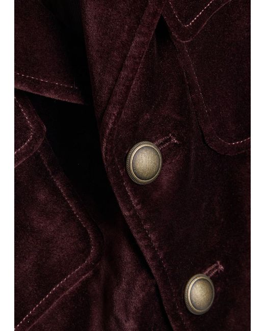 PAIGE Purple Reign Velvet Jacket