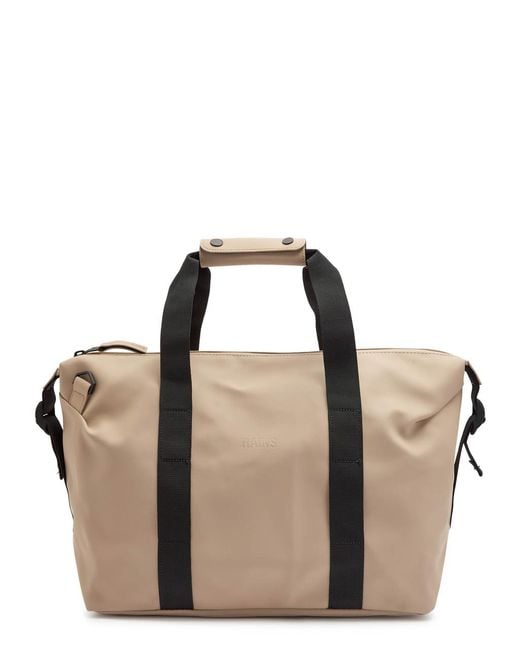 Rains Brown Hilo Weekend Small Rubberised Holdall for men