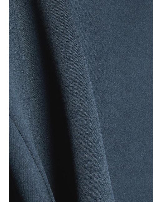 Joseph Blue Archer Belted Wrap Silk Jacket