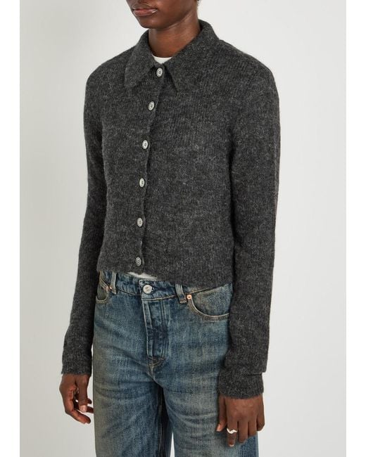 Our Legacy Black Mazzy Alpaca-Blend Cardigan