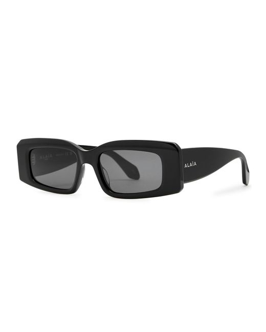 Alaïa Black Alaïa Rectangle-frame Sunglasses