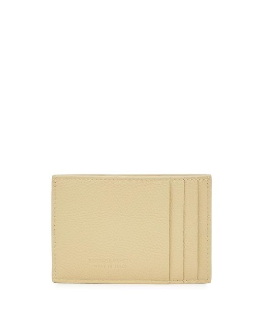 Bottega Veneta Natural Intreccio Leather Card Holder
