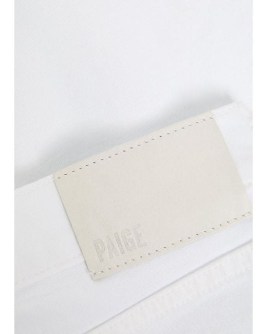 PAIGE White Normandie Slim Straight-Leg Jeans for men