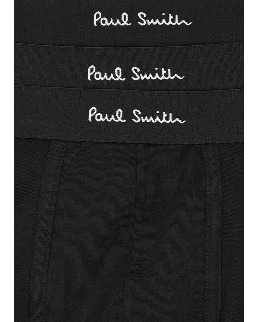 Paul Smith Black Stretch-cotton Boxer Briefs for men