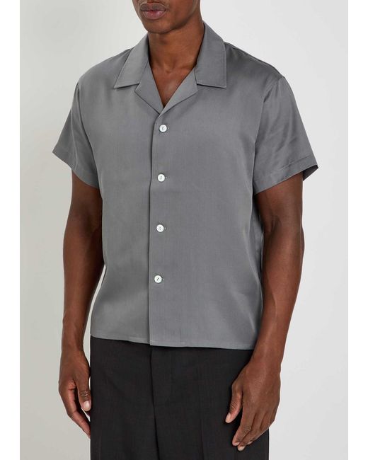 Second Layer Gray Avenue Woven Shirt for men
