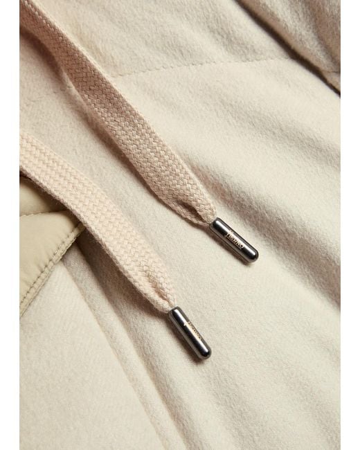 Herno Natural Padded Silk And Cashmere-Blend Parka Coat for men