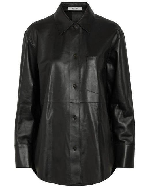 Joseph Black Penna Leather Jacket