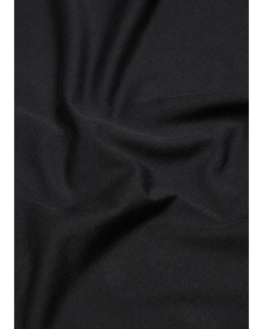Sunspel Black Cotton T-Shirt for men