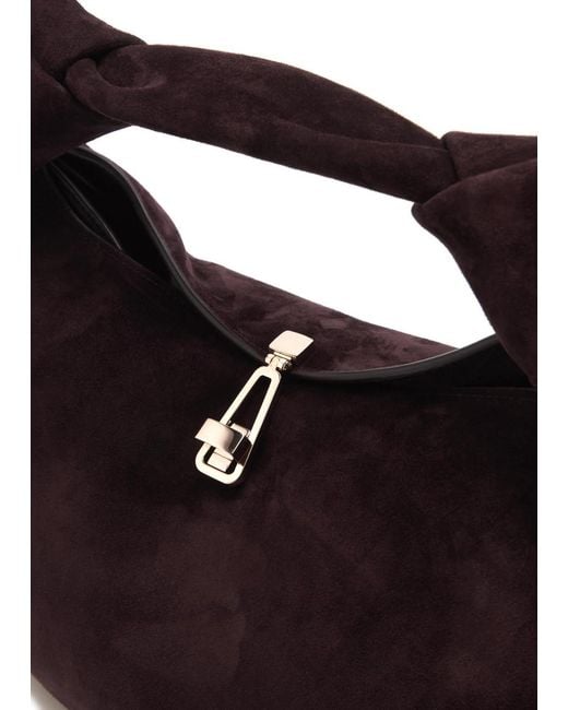 Gabriela Hearst Brown Antonia Mini Suede Top Handle Bag