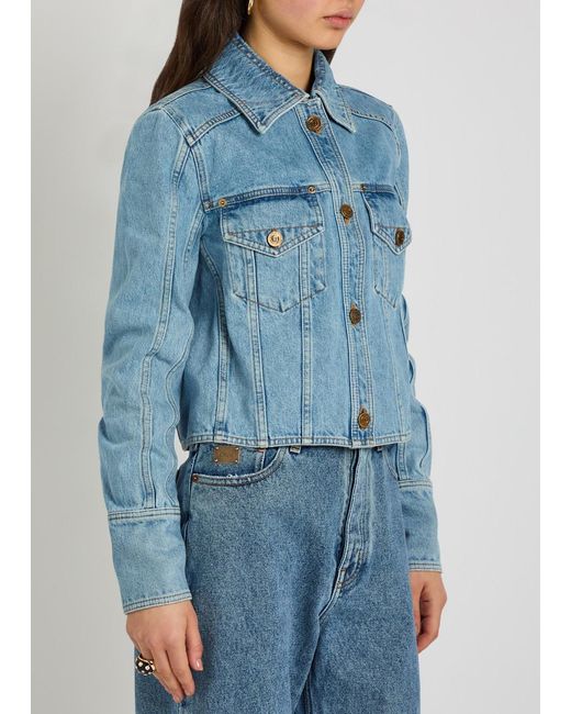 Balmain Blue Denim Jackets