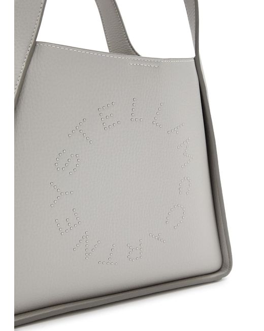 Stella McCartney Gray Stella Logo Faux Leather Tote