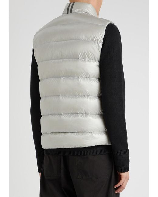 Canada Goose Gray Crofton Quilted Shell Gilet for men