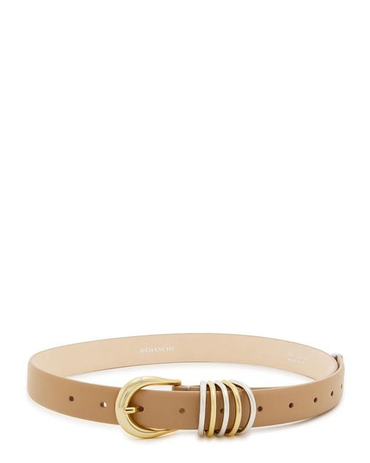 DEHANCHE Natural Hollyhock Leather Belt