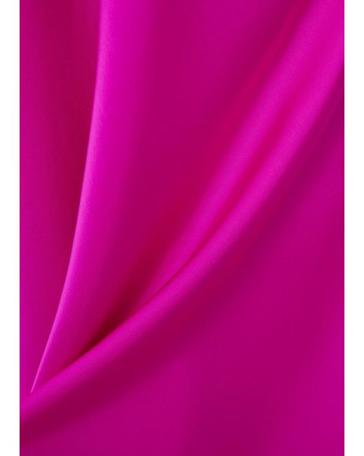 Misha Pink Evianna Satin Gown