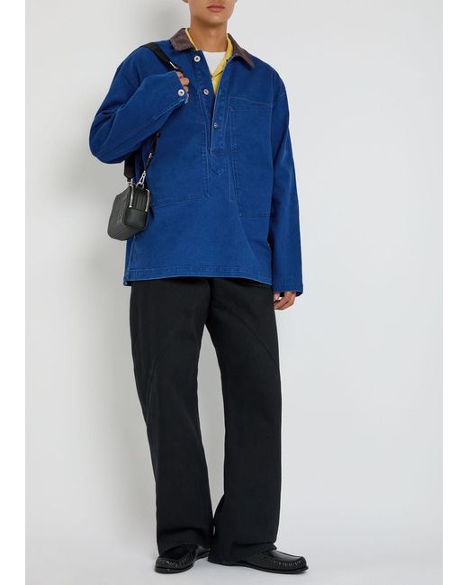J.W. Anderson Blue Denim Overshirt for men