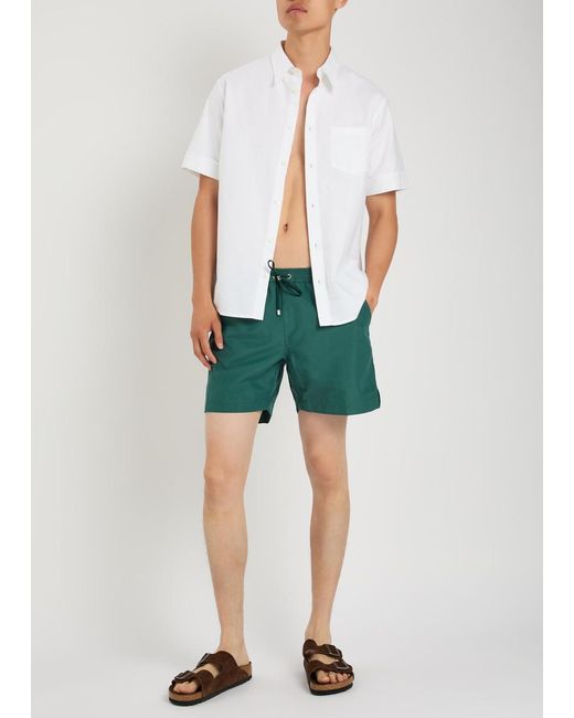 Sunspel Green Shell Swim Shorts for men