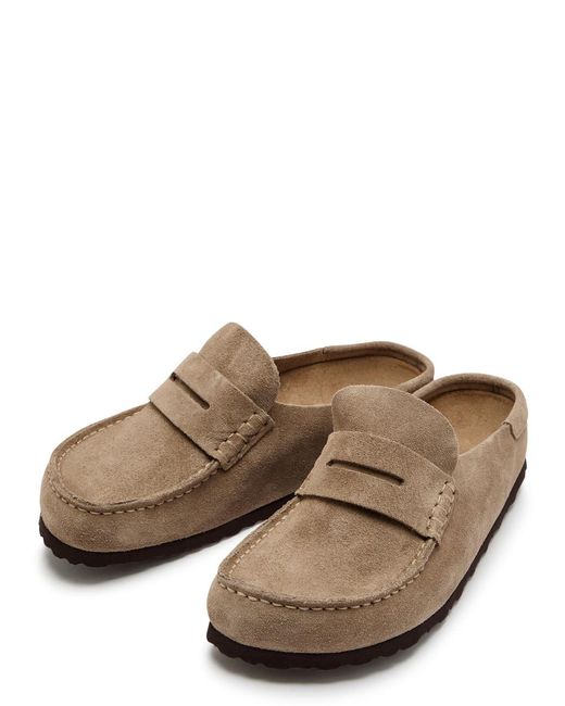 Birkenstock Brown Naples Wrapped Suede Loafers