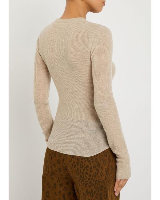 Citizens of Humanity Natural Alessia Wool And Cashmere-Blend Top