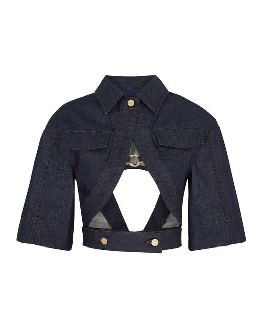 Jacquemus】Jacquemus Navy Le Jean Jeans 最旬ダウン hipomoto.com
