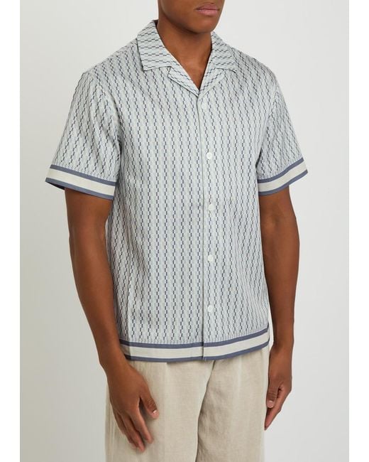 CHE Gray Galliano Printed Woven Shirt for men