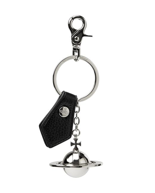 Vivienne Westwood White Orb Silver-plated Keyring