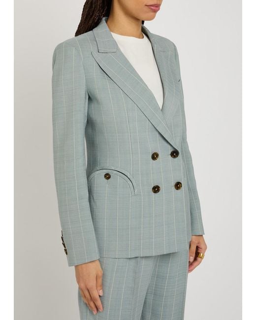 Blazé Milano Gray Charmer Striped Woven Blazer