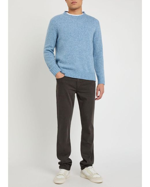 PAIGE Gray Federal Slim Straight-Leg Jeans for men