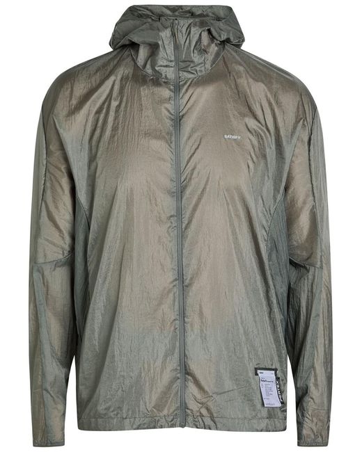 Satisfy Gray Hooded Pertex Diamond Fuse Jacket for men