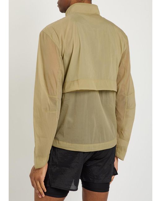 Literary Sport Natural Henry Stand-Collar Stretch-Nylon Run Jacket for men