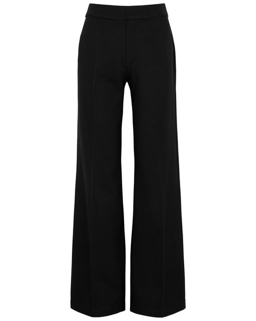 Spanx Black The Perfect Pant Wide-leg Stretch-jersey Trousers