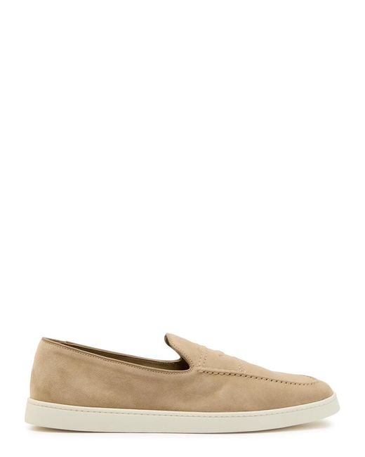 Church's Natural Peebles Suede Loafers for men