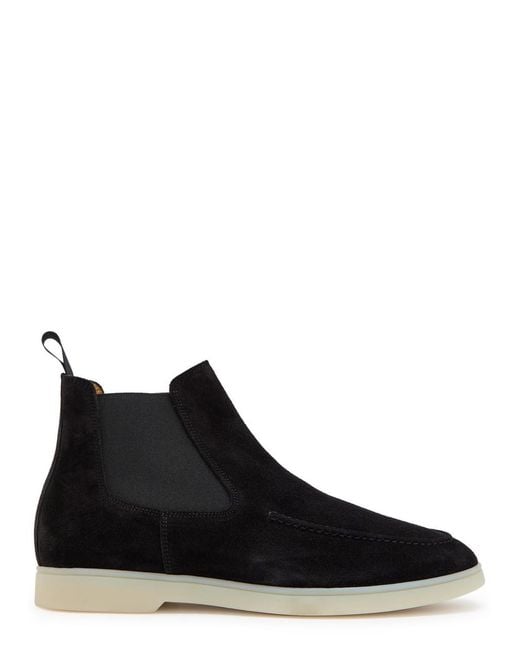 Aurélien Black City Suede Chelsea Boots for men