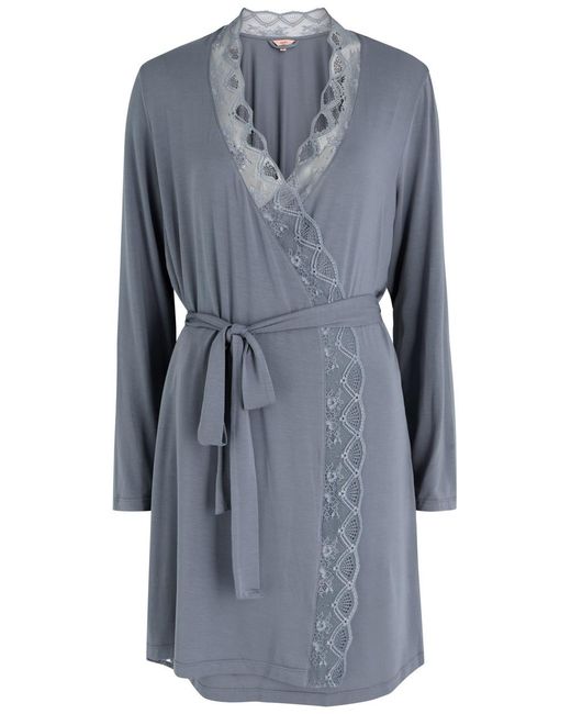Eberjey Blue Georgina Jersey Robe