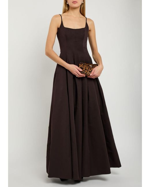 Staud Purple Joy Cotton-Blend Maxi Dress