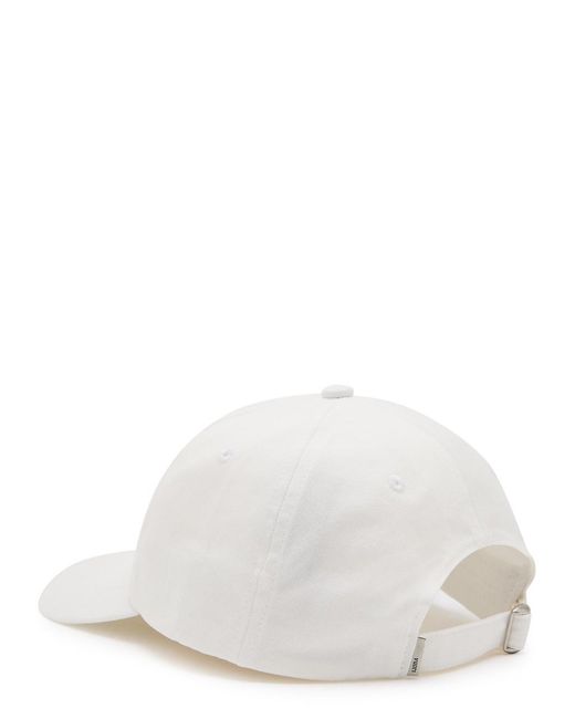 vuori White Dad Logo-Embroidered Cotton Cap