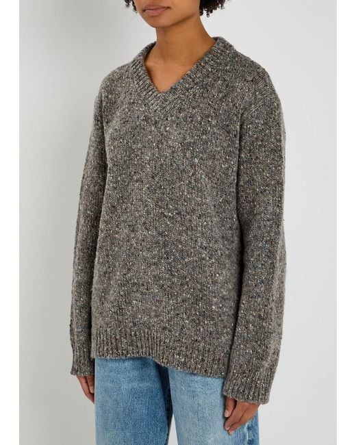 Maison Margiela Gray Wool Jumper