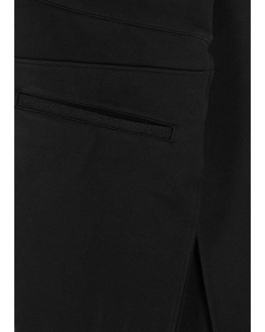 Spanx Black Stretch-jersey Flared-leg Trousers